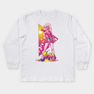 Jem with logo Kids Long Sleeve T-Shirt